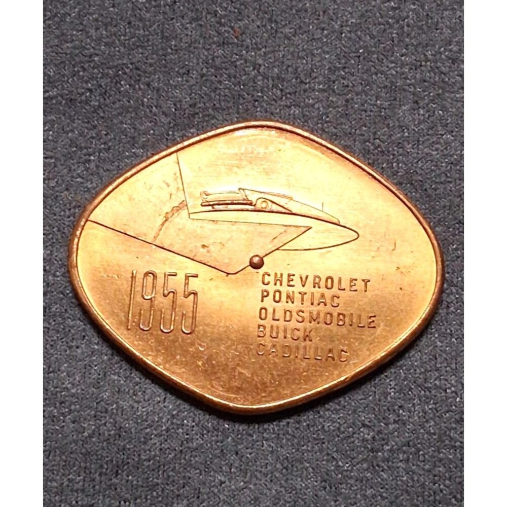 Vintage 1955 GM Motorama General Motors Souvenir Token Chevrolet Buick Cadillac